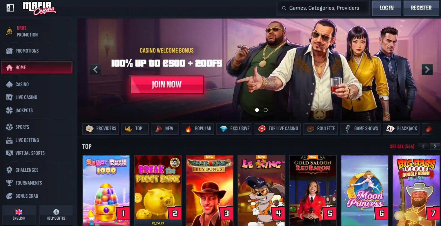 Mafia Casino Review Banner