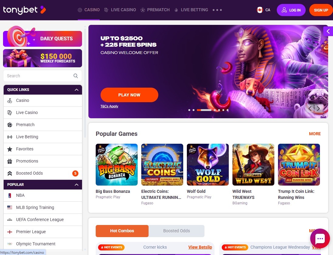 TonyBet Casino Review